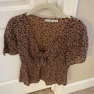 Amber from or leopard blouse